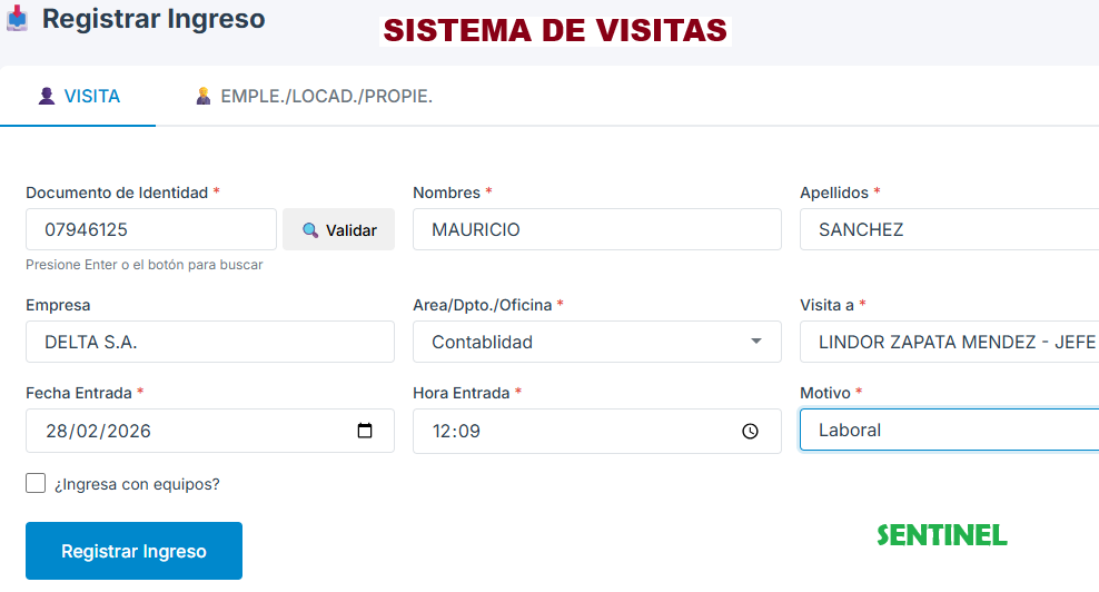 Módulo de Registro de Ingresos